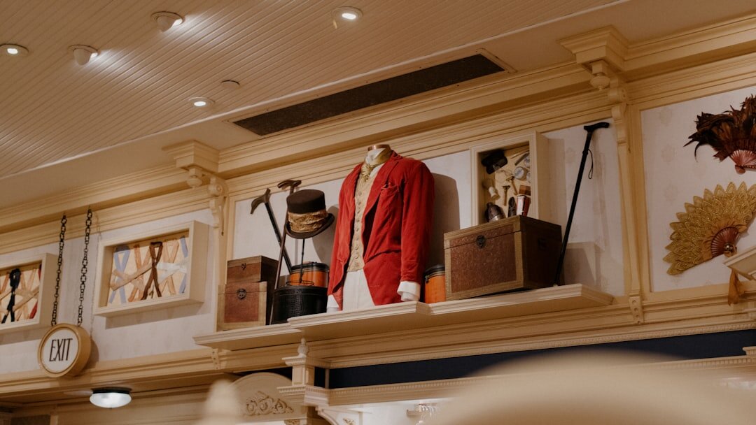 luxury fashion items on display
