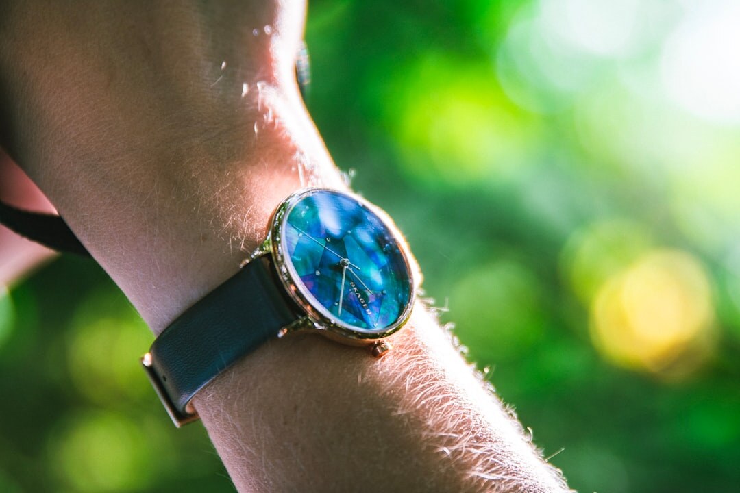 luxury watch on wrist