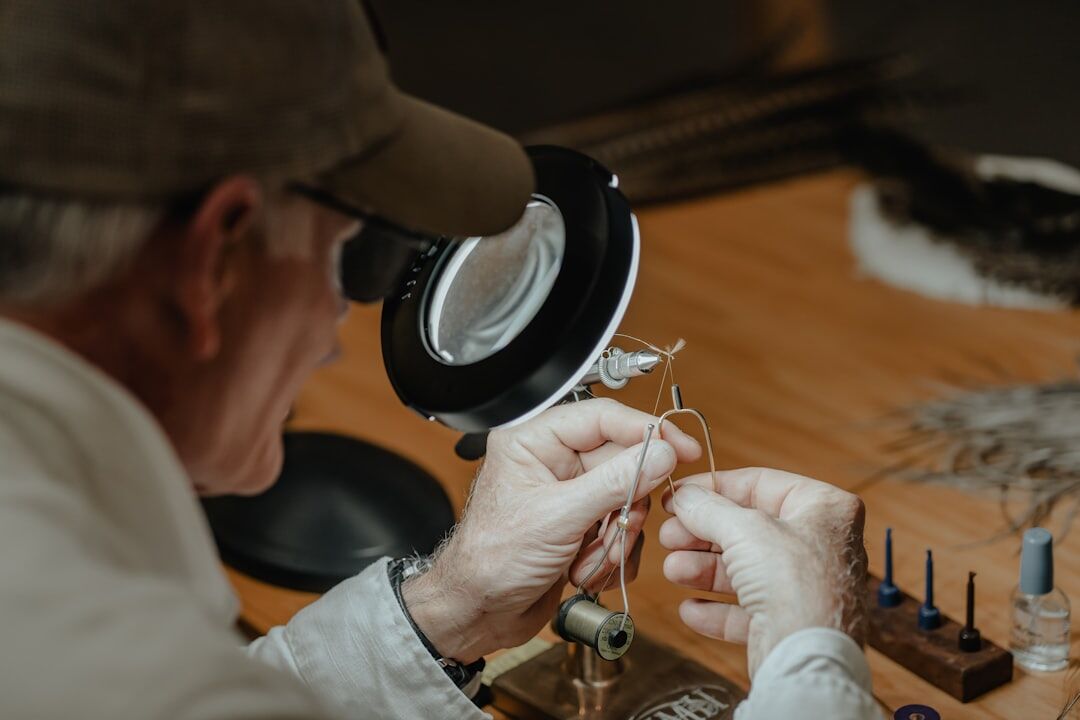 expert examining luxury item