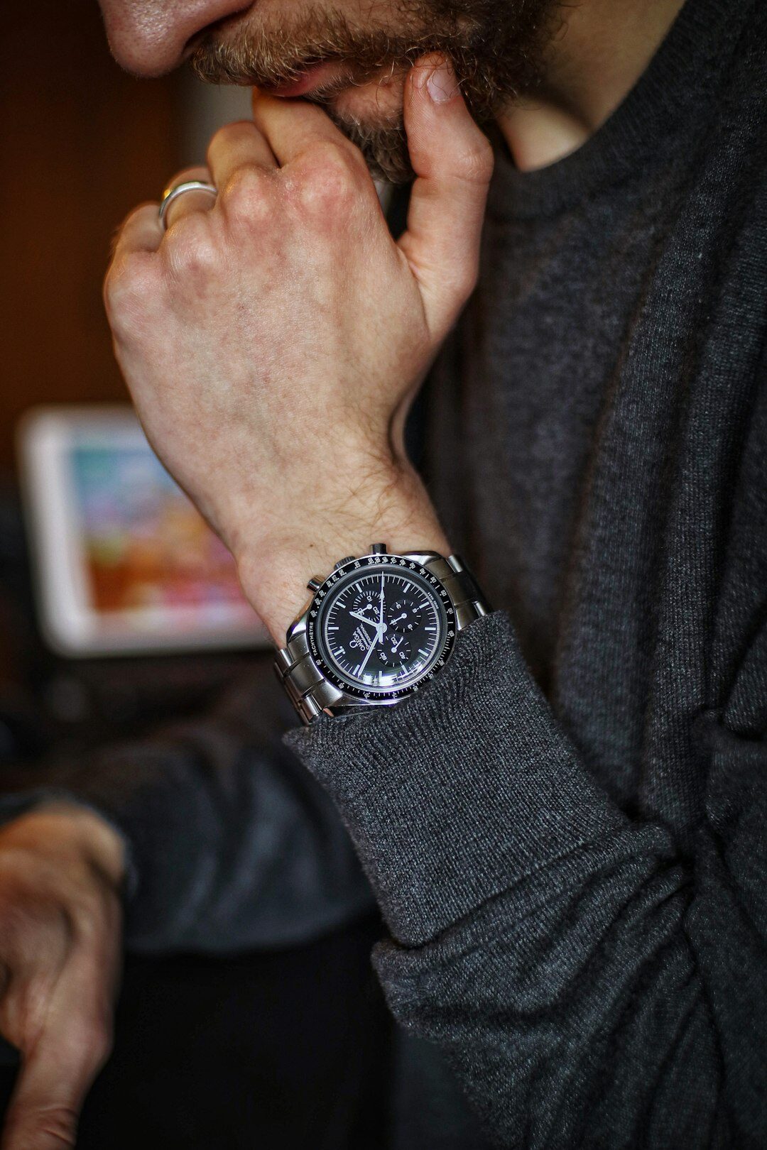 luxury watch on wrist